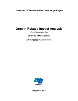 Growth-Related Impact Analysis City of Coachella, CA