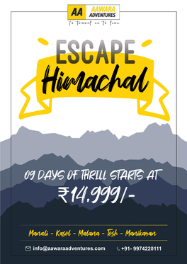 REVISED ESCAPE HIMACHAL 17Th