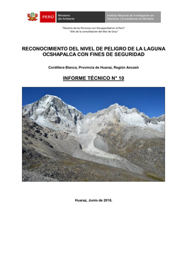 Informe Técnico N° 10 Laguna Oshapalca