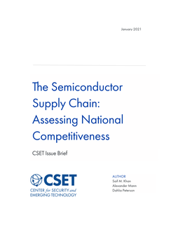 The Semiconductor Supply Chain: Assessing National Competitiveness