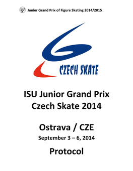 ISU Junior Grand Prix 2014 Ostrava, Czech Republic