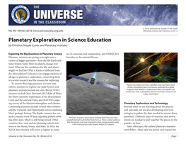 90. Planetary Exploration in Science Education