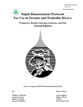 Rapid Bioassessment Protocols for Use in Streams and Wadeable Rivers
