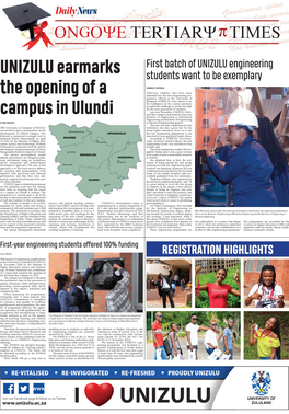 UNIZULU Earmarks the Opening of a Campus in Ulundi