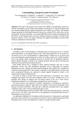 A Teleradiology Concept for Entire Greenland