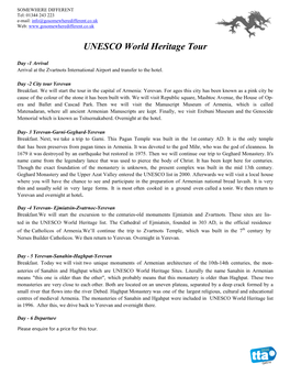 UNESCO World Heritage Tour