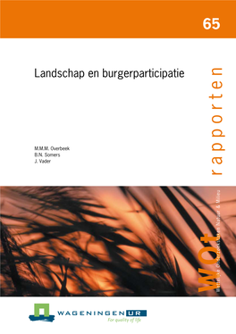 Landschap En Burgerparticipatie