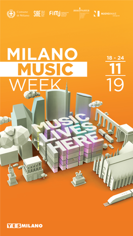 Milano Music Week Programma 2019