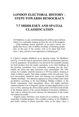 Middlesex Spatial Classification