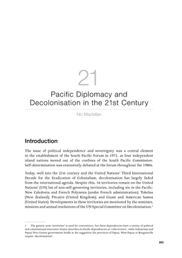 Pacific Diplomacy and Decolonisation in the 21St Century