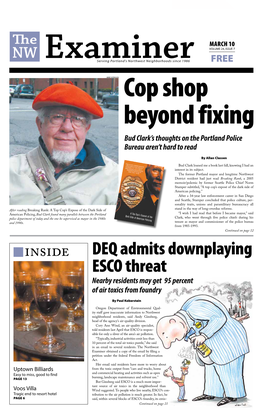 DEQ Admits Downplaying Esco Threat