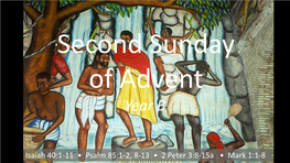 Second Sunday of Advent Year B