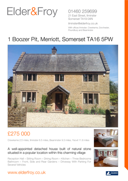 Merriott, Somerset TA16 5PW