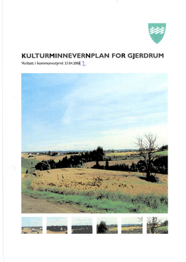 KULTURMINNEVERNPLAN for GJERDRUM Vedtatt I Kommunestyret 23.04.2004 L