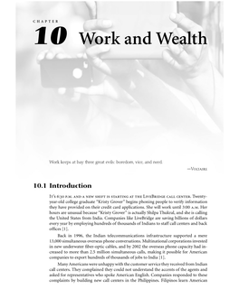 10 Work and Wealth