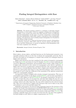 Finding Integral Distinguishers with Ease