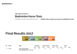 Final Results 2017