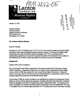 Lantos FOUNDATION Human Rights Ro -N & Justice