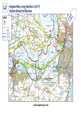 Angles Way Long Section 2 (Of 7) Oulton Broad to Beccles