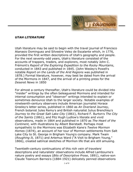 Utah History Encyclopedia