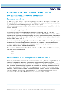 NAB AUD Climate Bond