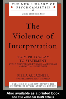 The Violence of Interpretation: from Pictogram to Statement