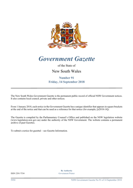 GOVERNMENT GAZETTE – 14 September 2018