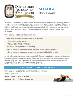 SCIATICA Home Exercises