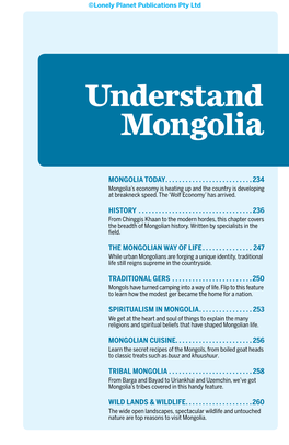 Understand Mongolia
