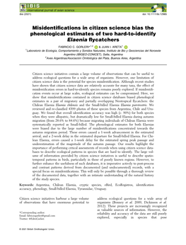 Misidentifications in Citizen Science Bias the Phenological Estimates