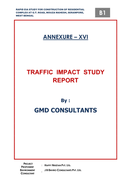 B1 Traffic Impact Study Report Gmd Consultants