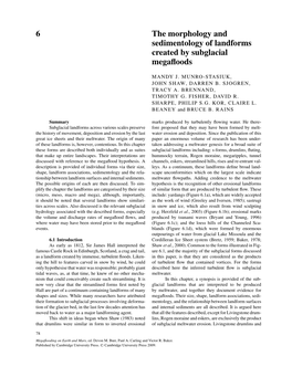 6 the Morphology and Sedimentology of Landforms Created by Subglacial Megaﬂoods