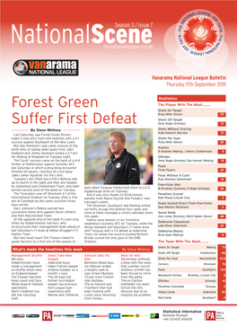 Forest Green Suffer First Defeat