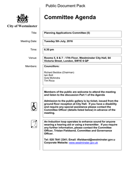 (Public Pack)Agenda Document for Planning Applications Committee