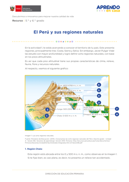 El Perú Y Sus Regiones Naturales