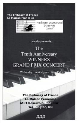 The the Tenth Anniversary WINNERS GRAND PRIX CONCERT