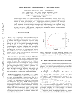 Cubic Wavefunction Deformation of Compressed Atoms