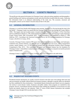 Section 4: County Profile