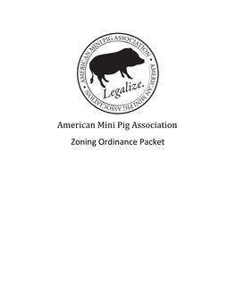 Zoning Ordinance Packet