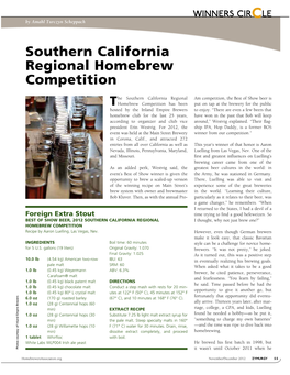 Southern California Regional Homebrew Competition