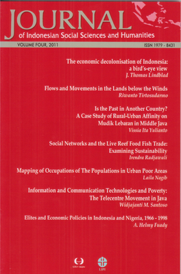 The Economic Decolonisation of Indonesia: a Bird’S-Eye View J Thomas Lindblad Leiden University 1