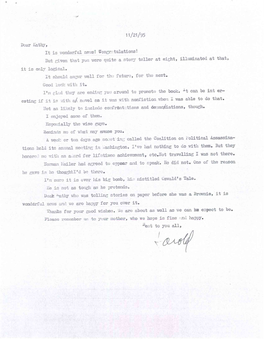 11/21/95 Boar Kathy, It Is Wonderful News! Uongmtulations! but Given That You Were Quite a Story Teller at Eight, Illuminated at That, It Is Only Logical