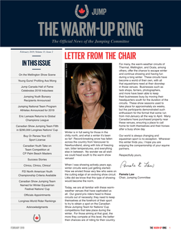 Letter from the Chair