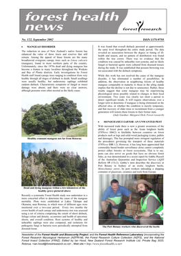 Forest Health News 122, September 2002