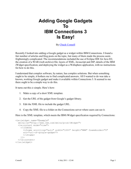 Google Gadgets for IBM Connections 3