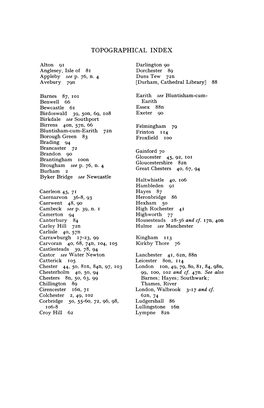 Topographical Index