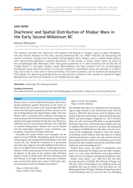 Diachronic and Spatial Distribution of Khabur Ware in the Early Second