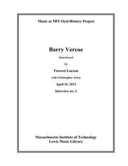 Barry Vercoe