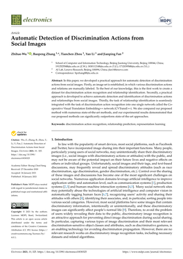 Automatic Detection of Discrimination Actions from Social Images