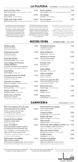 Nuestra Cocina La Nostra Cuina - Our Cuisine